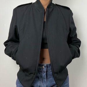 Neptune Garment Bomber Black Military Jacket
